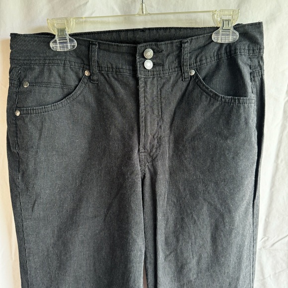 Kim Rogers Pants - Kim Rogers Black and Grey Pinstripe Pants Jeans Cotton